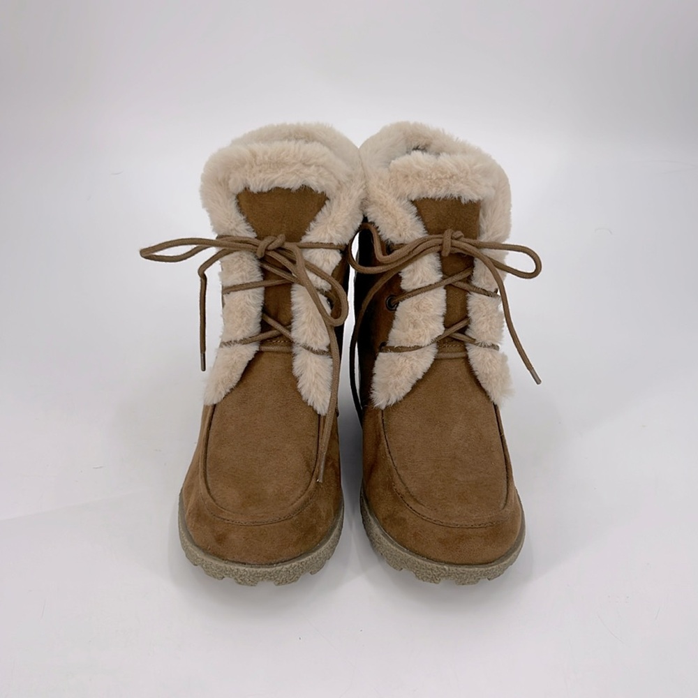 Union Bay Wedge Faux Sherling Boot